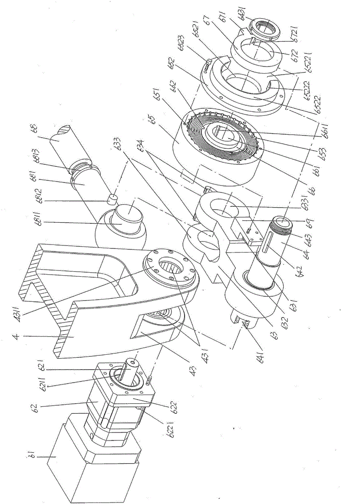 Die opening and closing device for plastic product molding machine