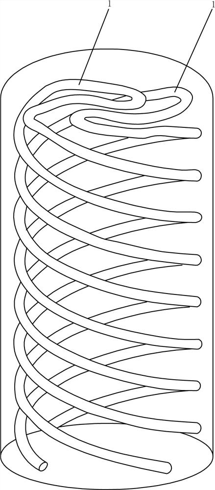 Manufacturing method of eddy current conformal cooling water channel based on metal 3D printing