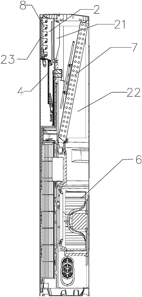 Air conditioner air outflow device, air conditioner indoor unit with air conditioner air outflow device and control method