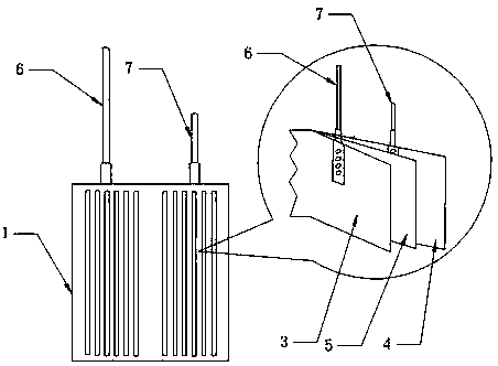 A square liquid aluminum electrolytic capacitor with flexible packaging and its manufacturing process