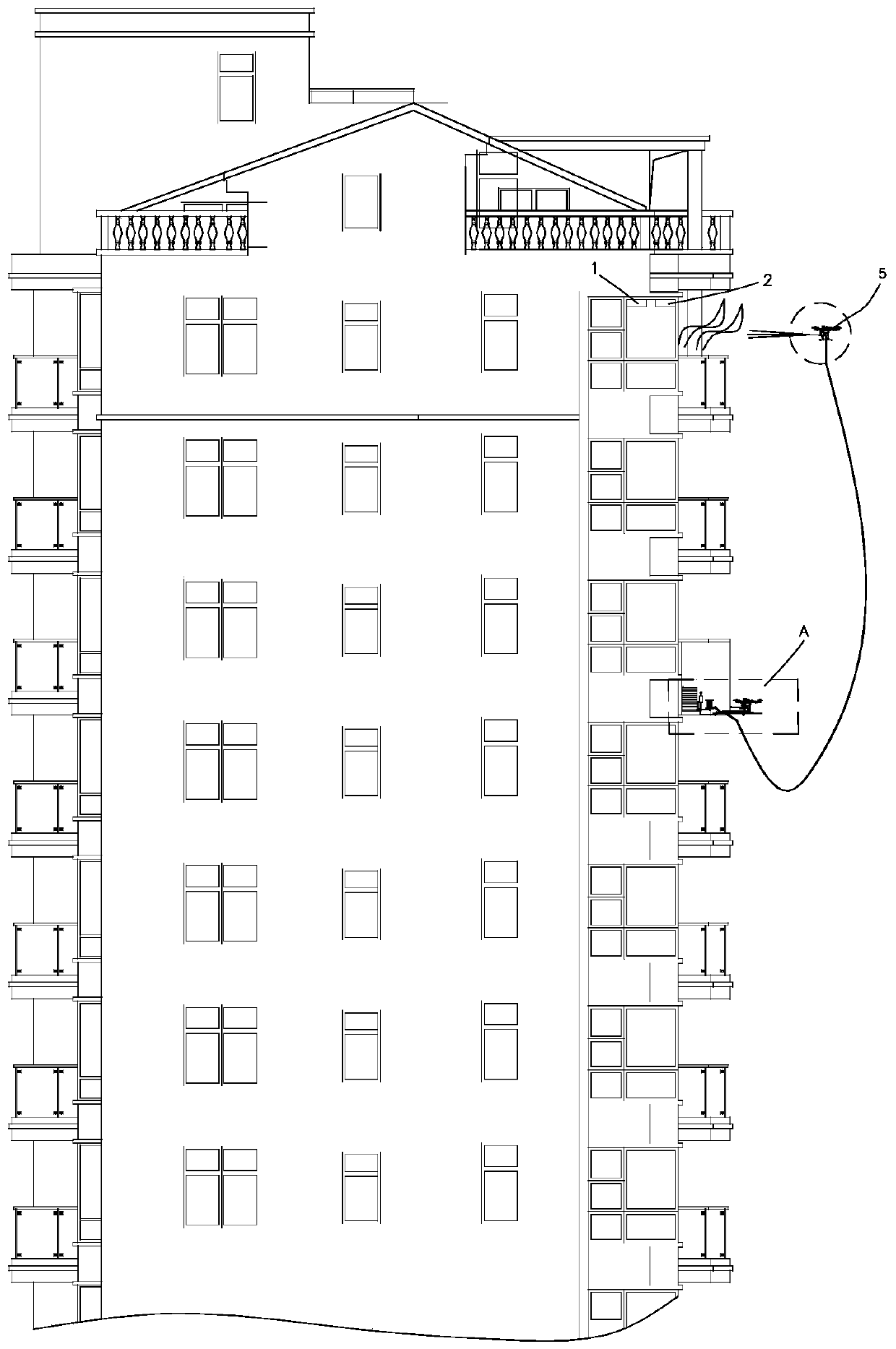 Fire extinguishing system of high-rise building