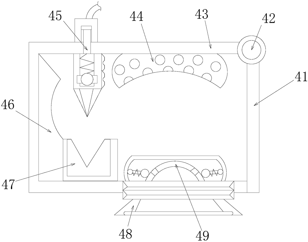 Companion intelligent robot based on clamping breaking polishing of pet dog paw care