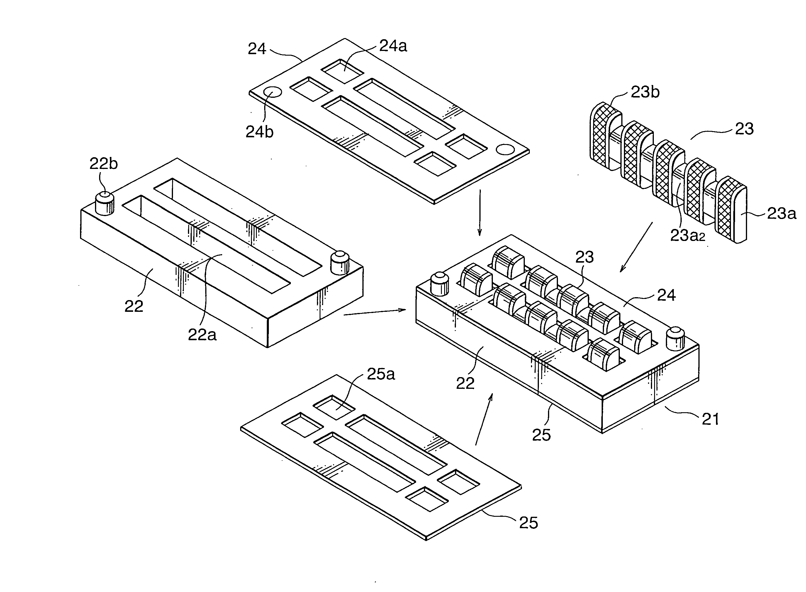 Double-sided connector capable of easily and accurately positioning a connection member