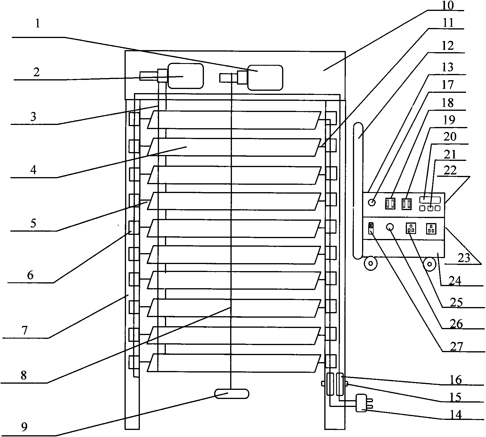 Retractable light-tracing solar shutter