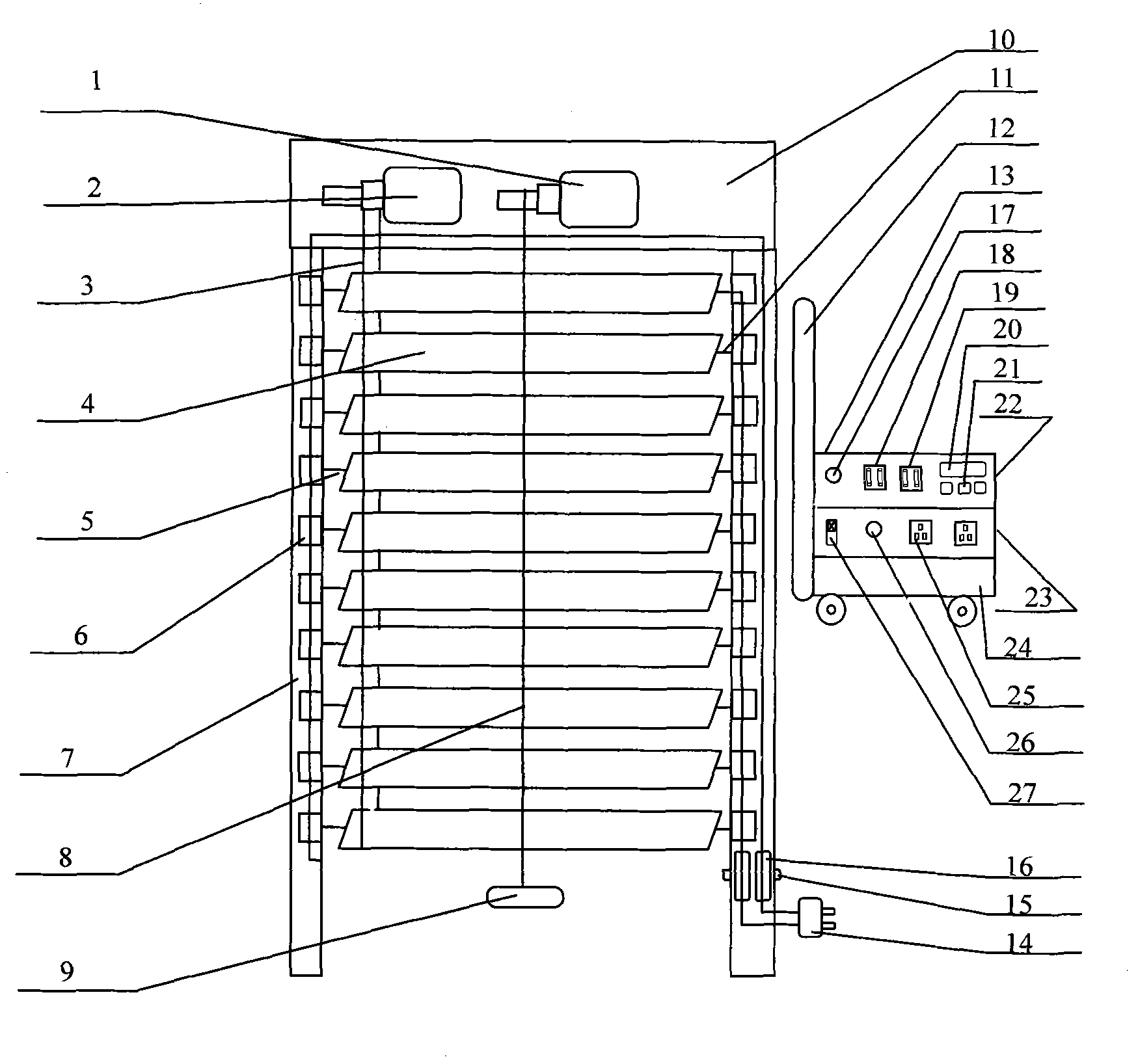 Retractable light-tracing solar shutter