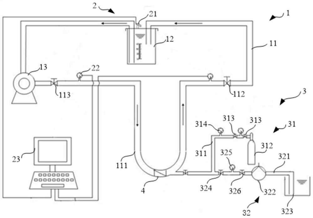 Well drilling overflow experiment simulation device