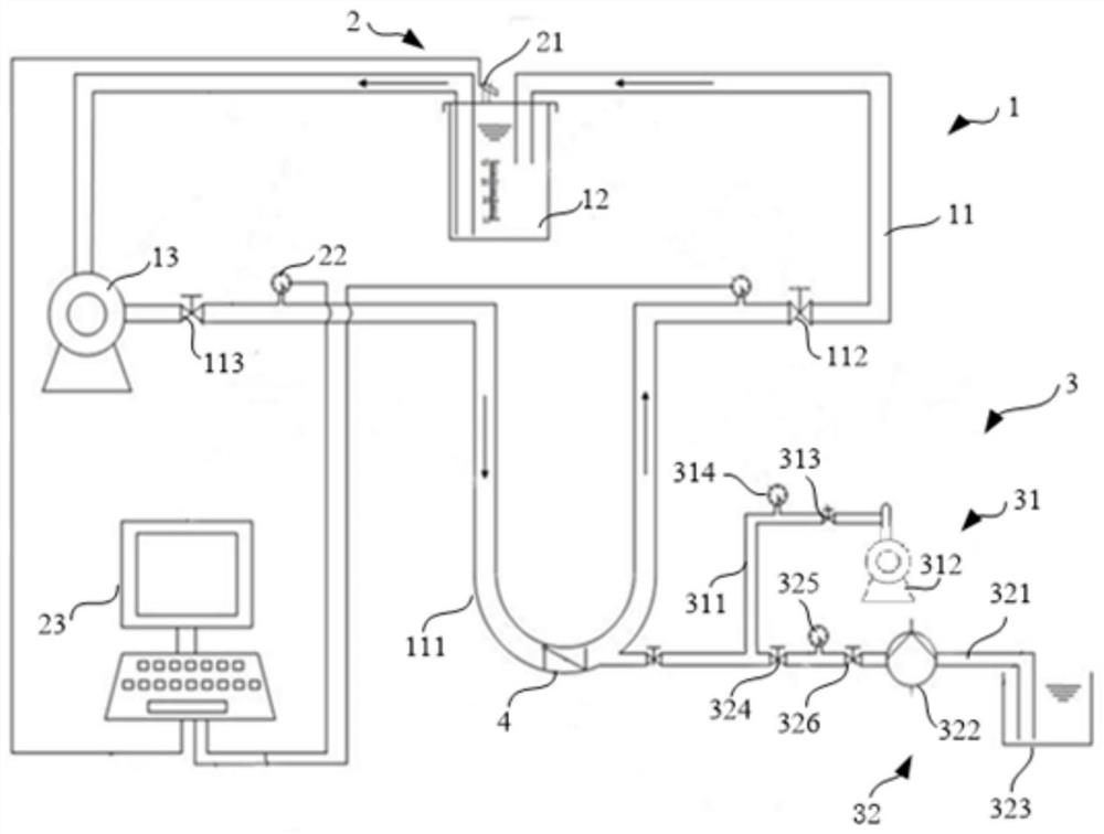 Well drilling overflow experiment simulation device