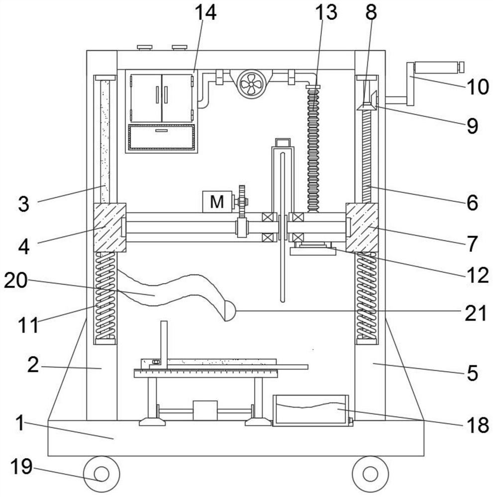 Movable ceramic tile cutting device for building decoration construction