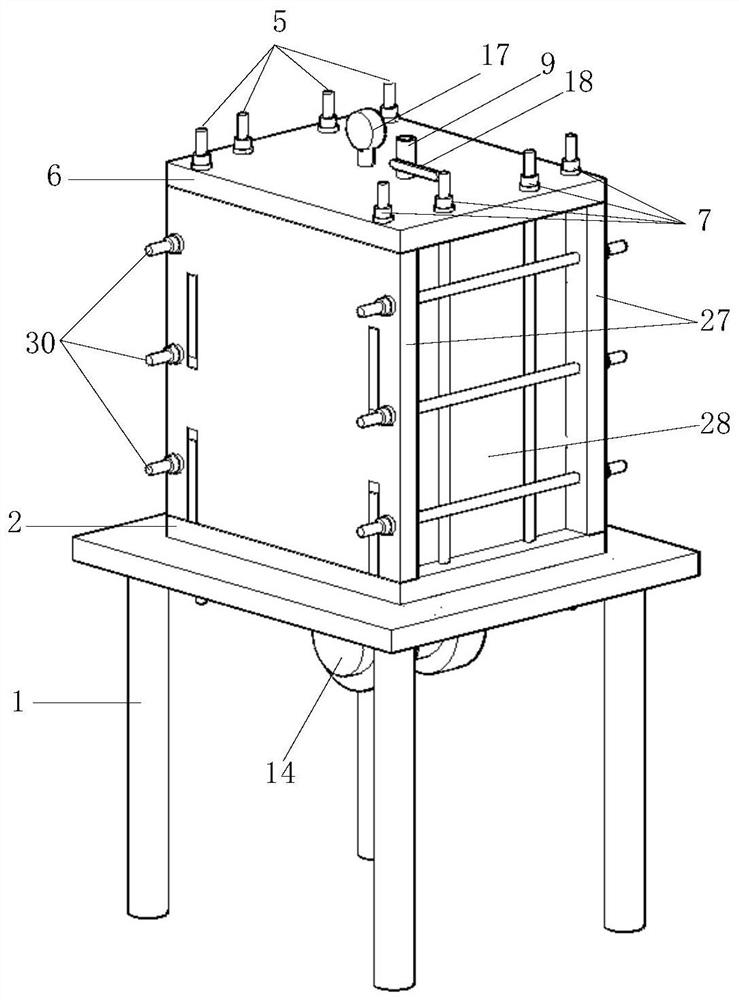 Device for preparing pile-rock interface compression shear sample and use method