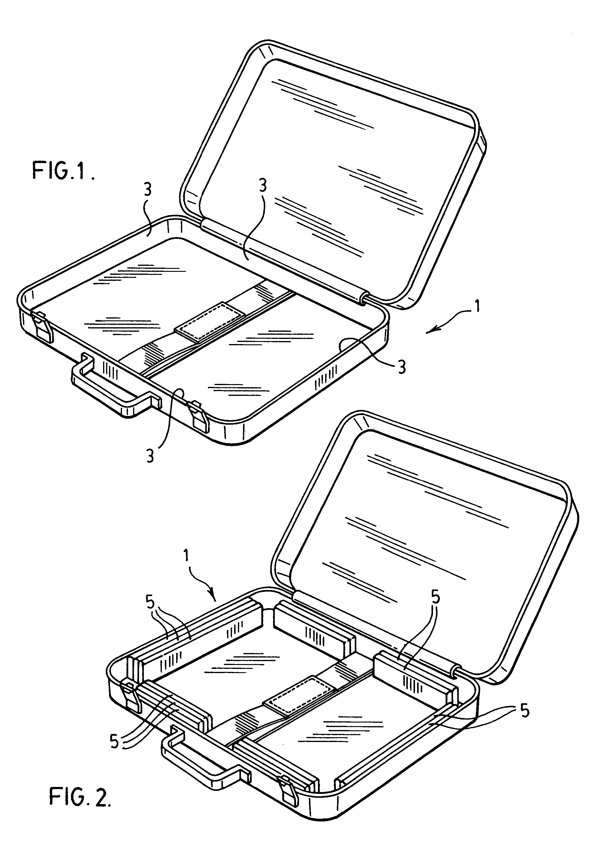 Adjustable cushioning system for carrying case