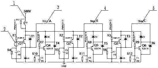 Submersible pump switched reluctance motor control system and control method thereof