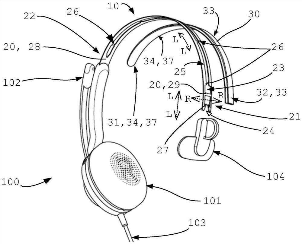 Headband for headphone and method for assembling headband for headphone