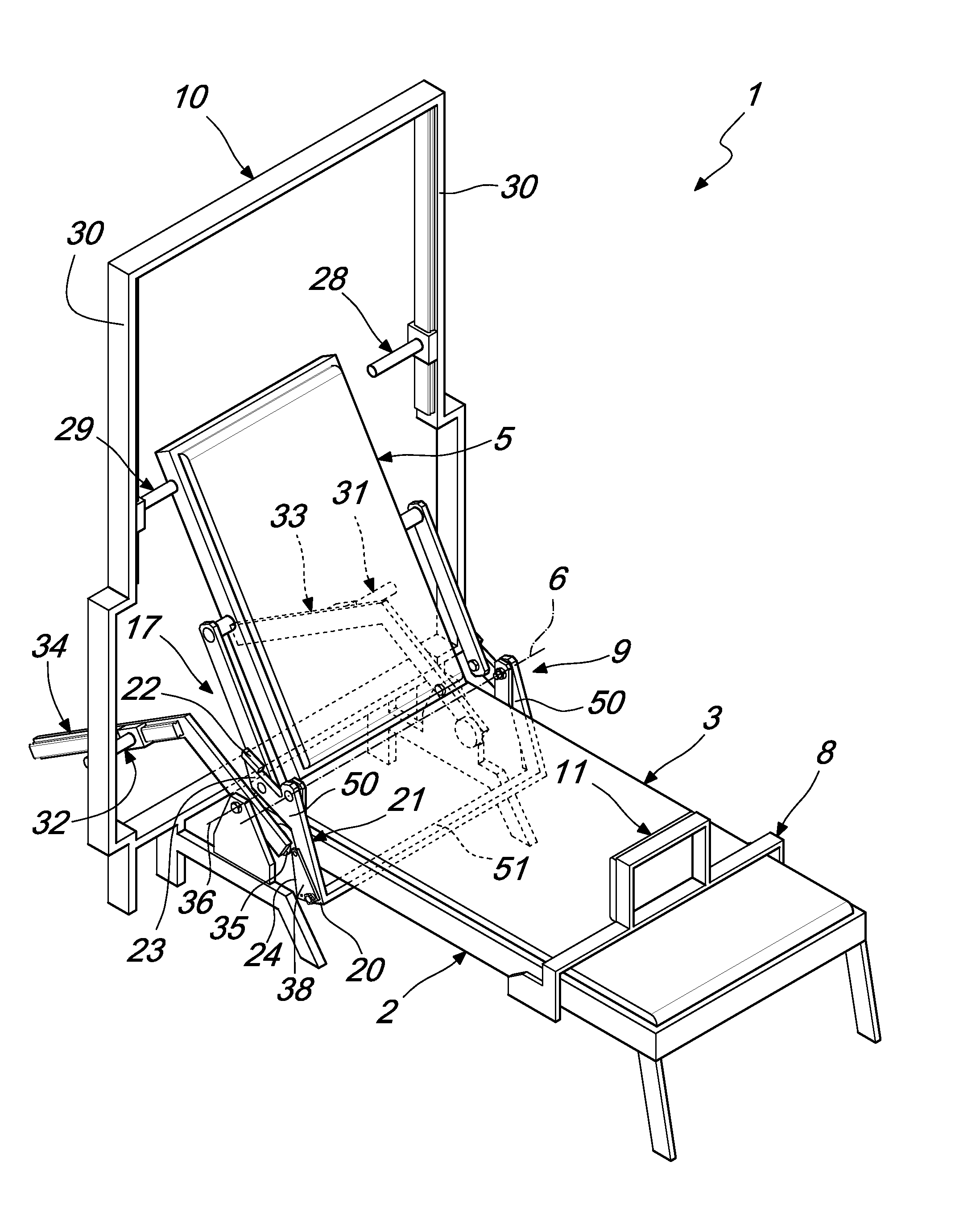 Machine for gymnastic exercises, particularly for muscle stretching