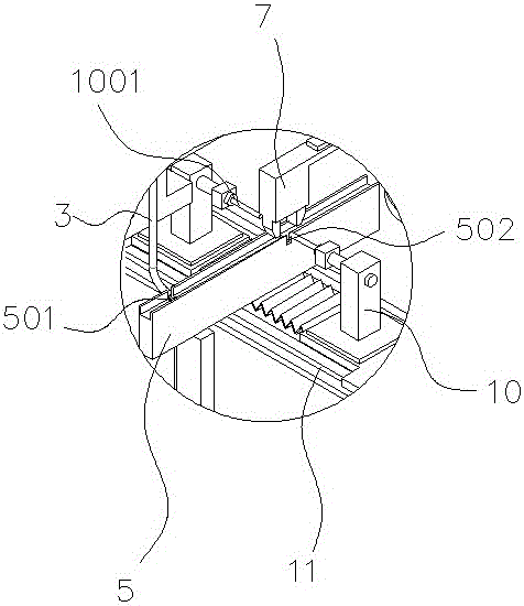 An automatic ceramic tube inner diameter detection device