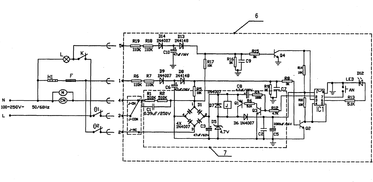 Door switch counting refrigerator control system and control method for defrosting