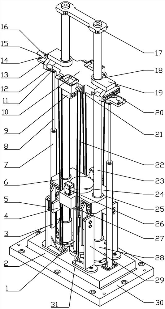 Vertical high-speed impact testing machine capable of generating negative waves