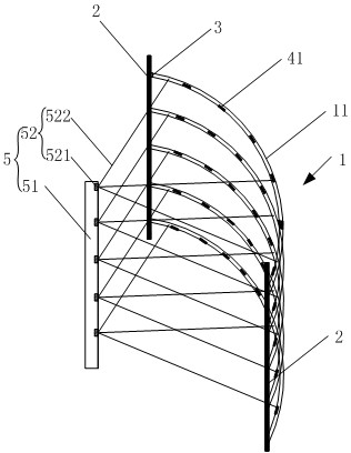 Filling stope sealing device and system with monitoring function