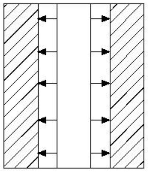 Method and device for depositing thin film on inner wall of small hole