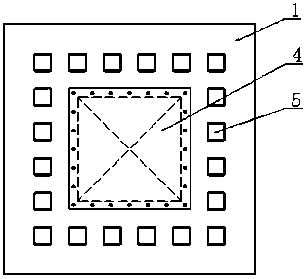 Catalytic bed furnace core structure with guide shield