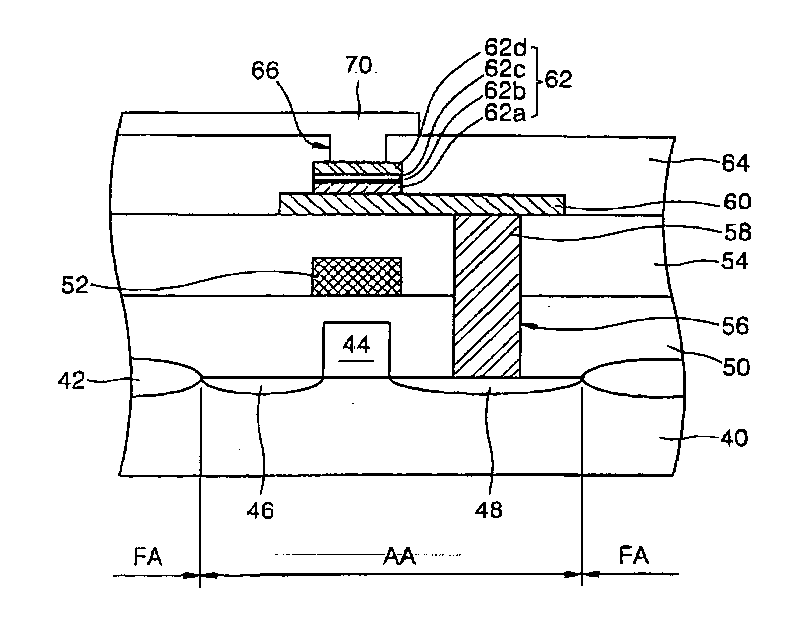 Magnetic random access memory including middle oxide layer and method of manufacturing the same