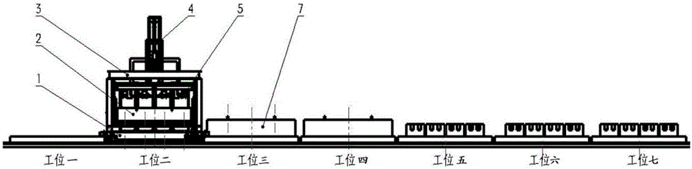 Aluminum electrolysis cathode carbon block phosphorous pig iron casting unit and method