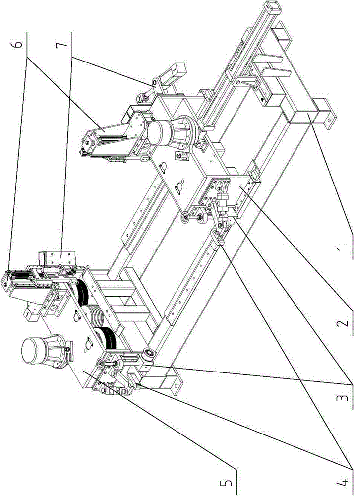 A corrugated plate h steel group welding machine