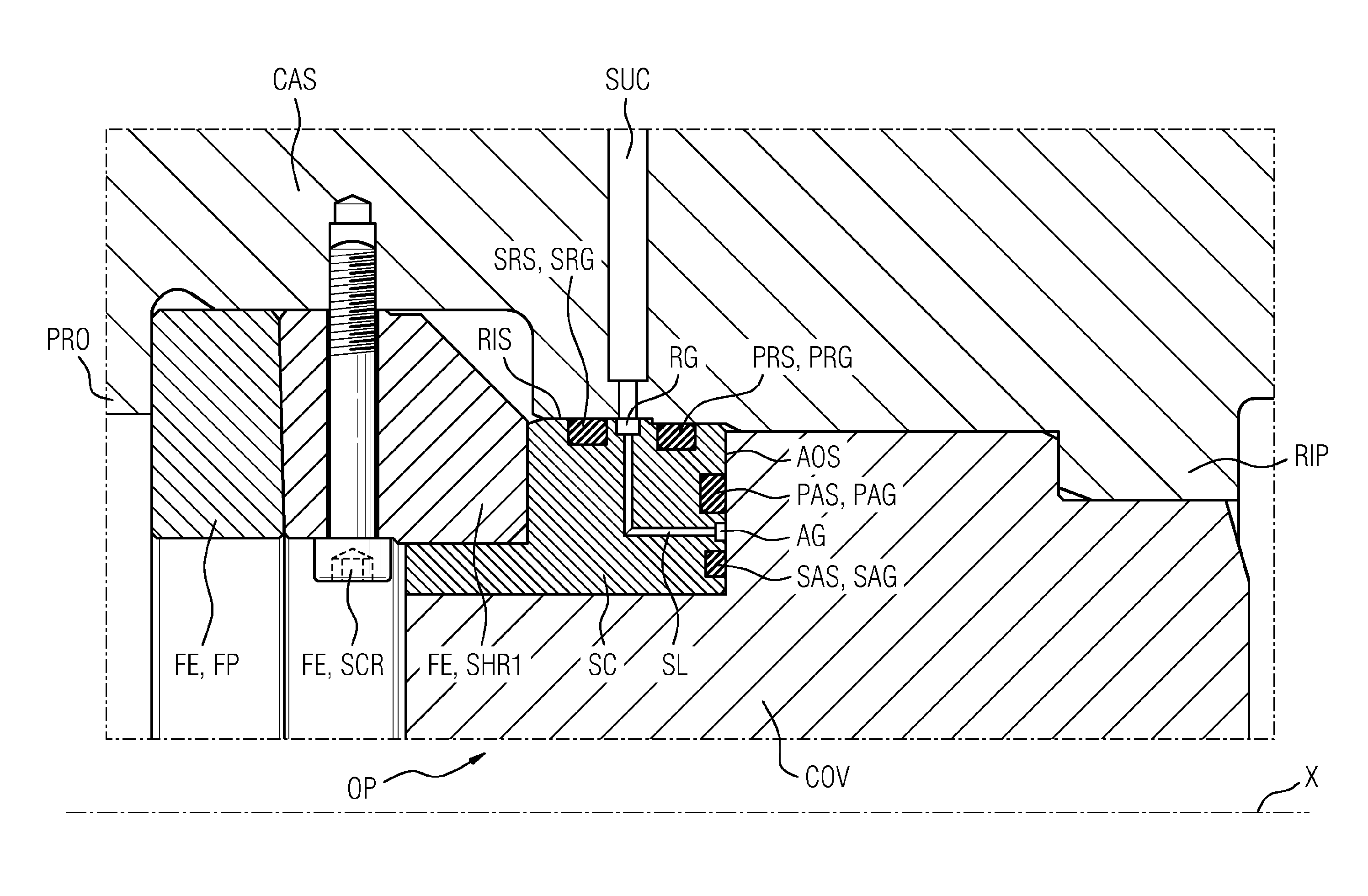 Arrangement having a seal