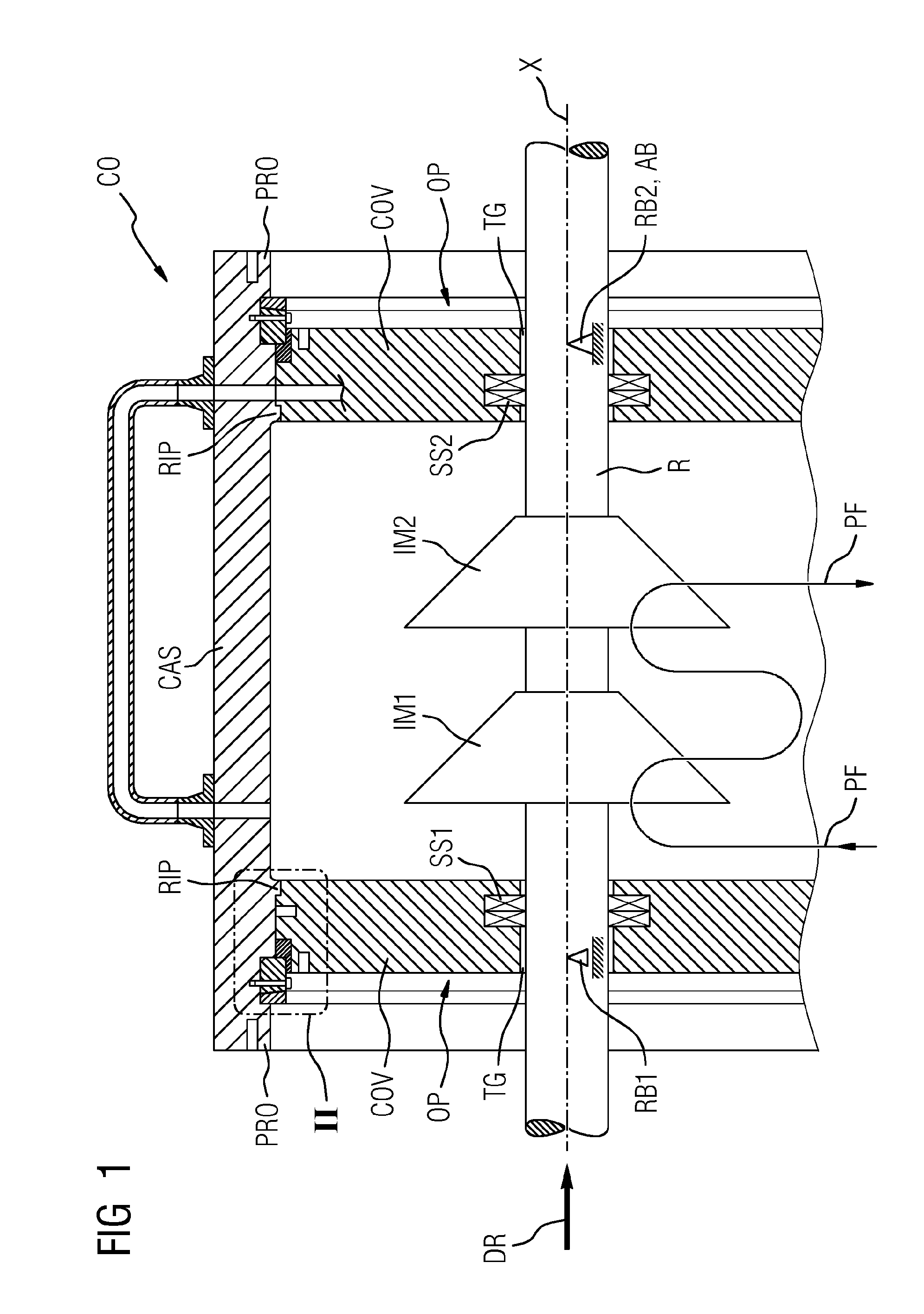 Arrangement having a seal