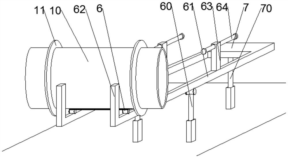 Welding device for stiffening ring of pressure steel pipe