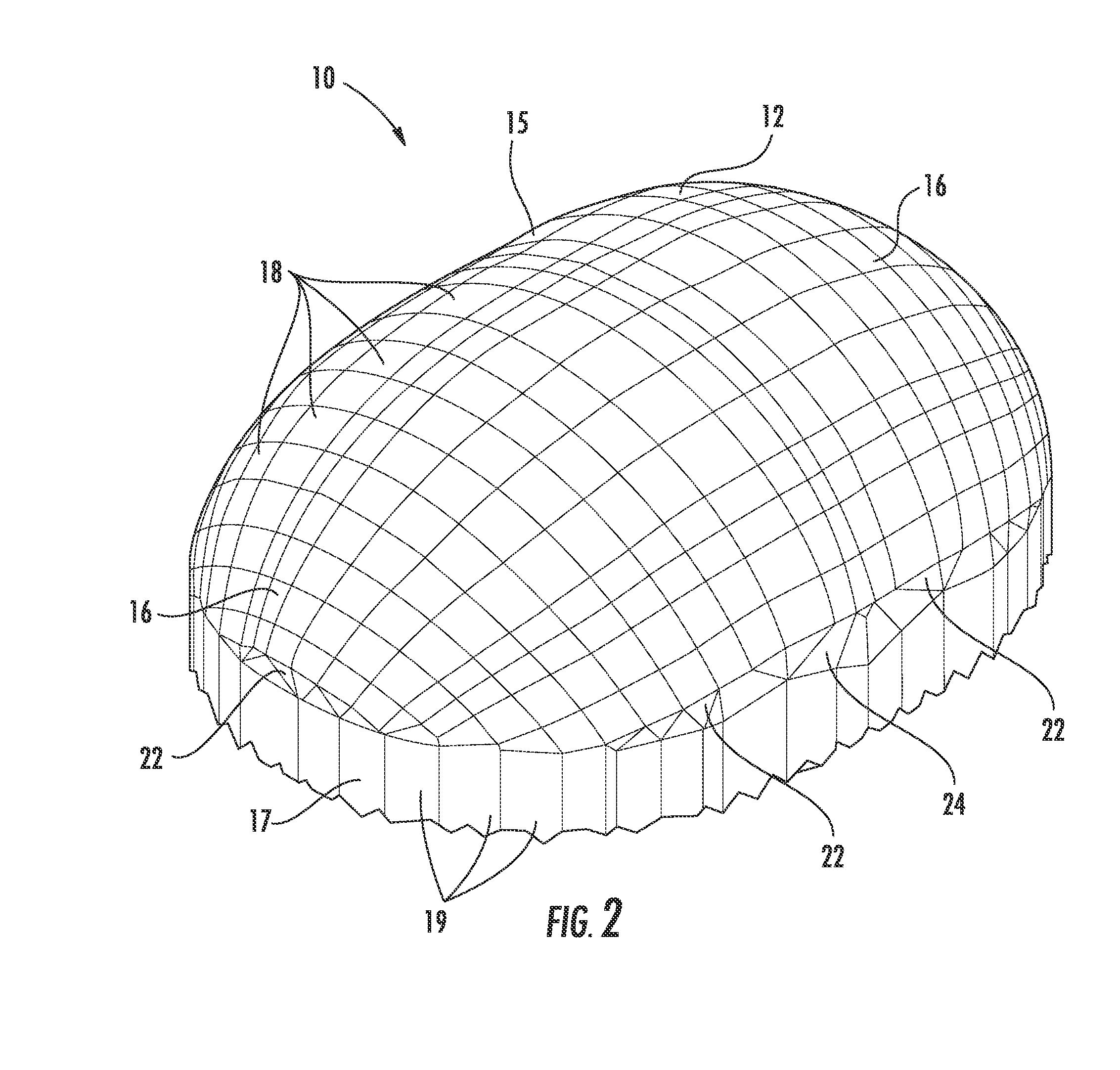 Faceted LED street lamp lens