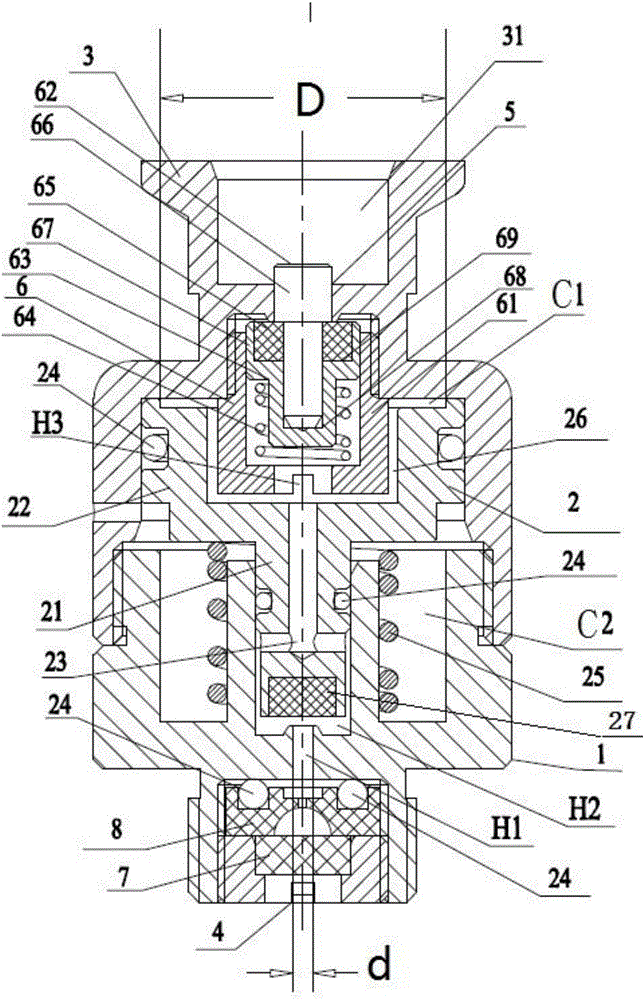 Proportional pressure-reducing valve used for beer freshness preservation bucket