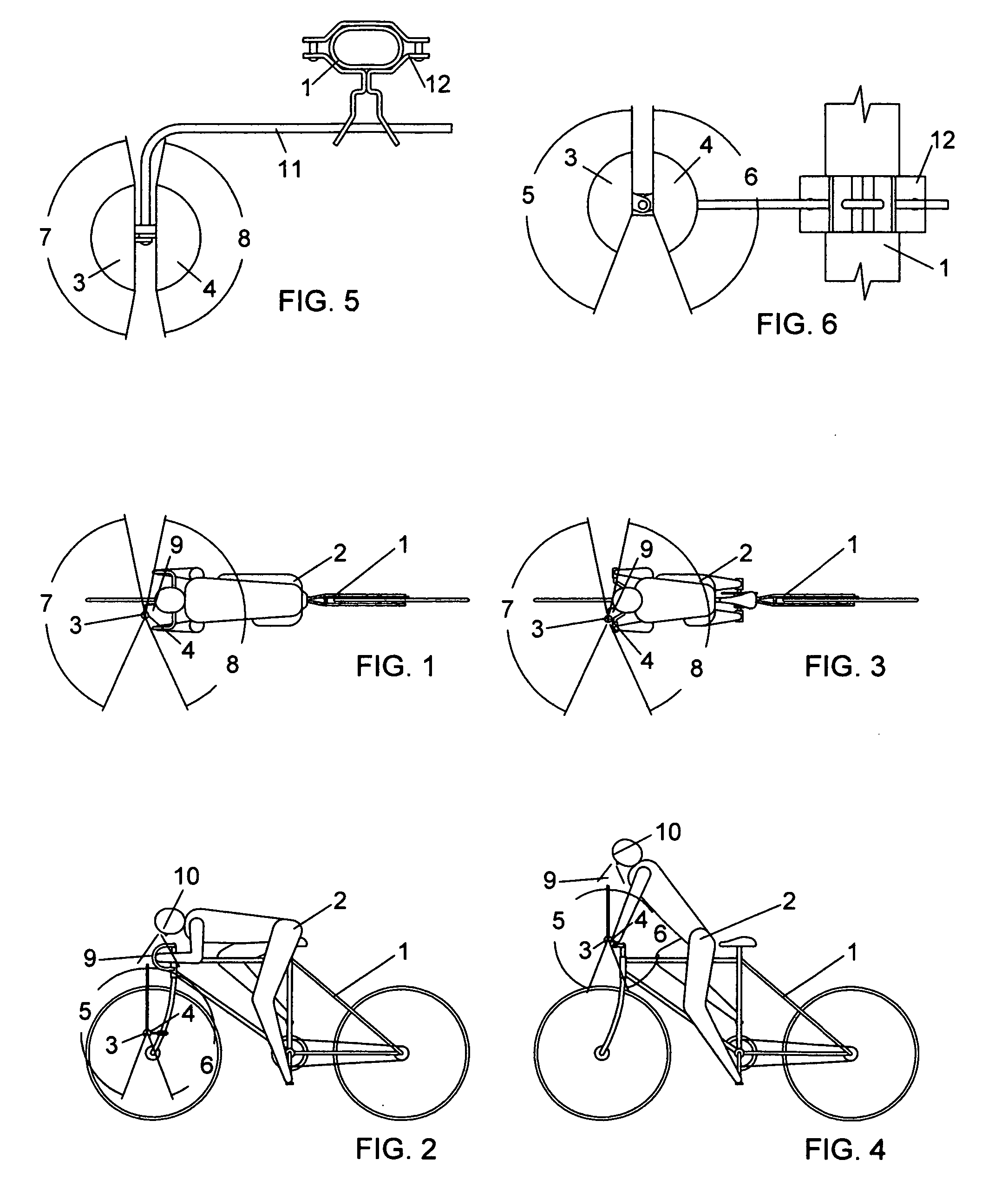 Convex bicycle mirror