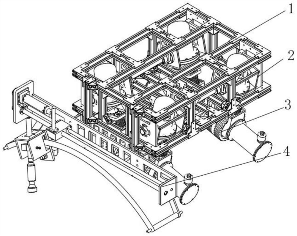 Wall-climbing robot for cleaning jacket of ocean platform