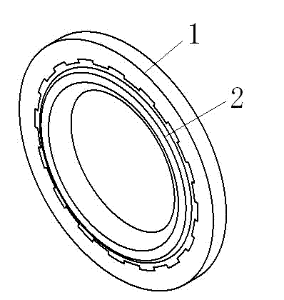 High-pressure sealing method and sealing ring