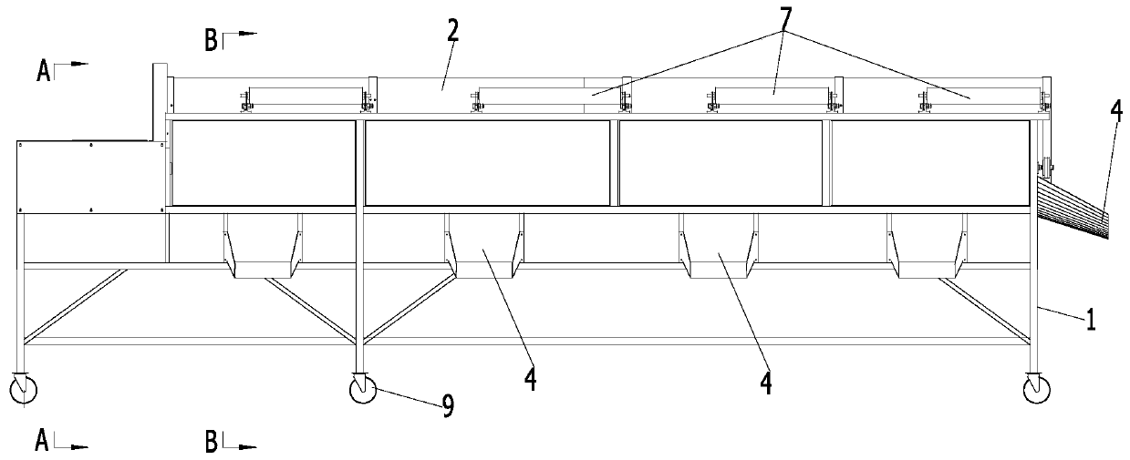 Walnut screening machine