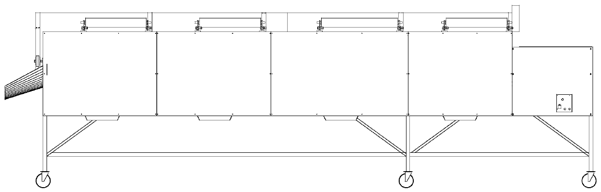 Walnut screening machine