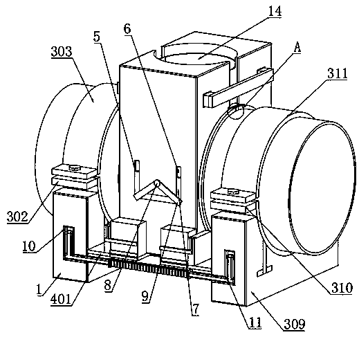 Pipeline butt joint connecting device for construction site