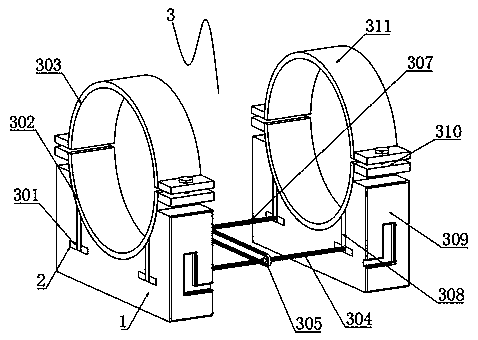 Pipeline butt joint connecting device for construction site