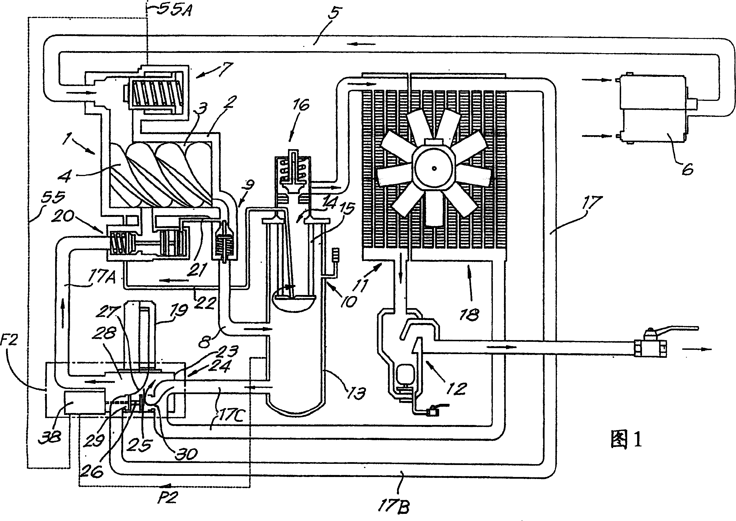 Method for controlling the oil recirculation in an oil-injected screw-type compressor and compressor using this method