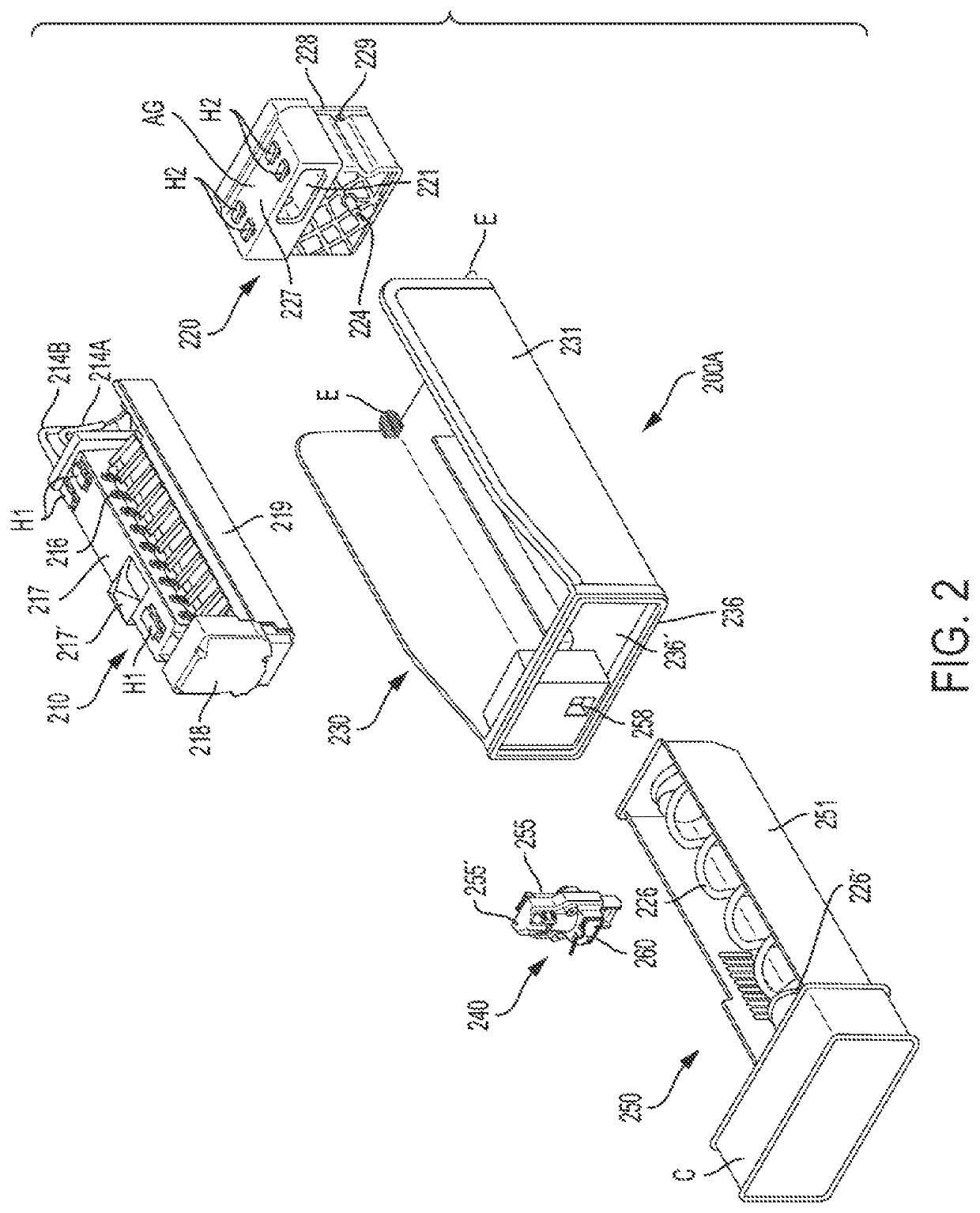 Compact ice making system having two part ice tray portion