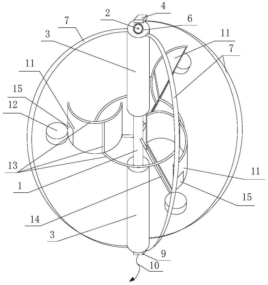 An offshore floating integrated power generation device