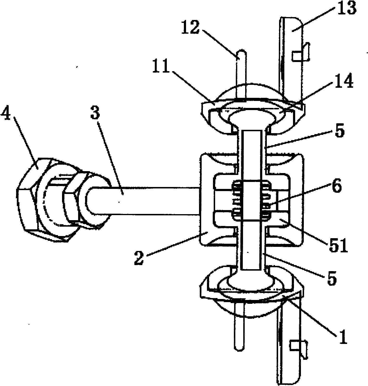 Anterior cervical vertebrae single corpus vertebrae Subtotal ablation physiological inner fixing device