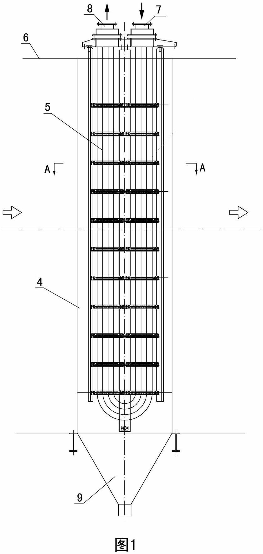 Heat exchange tube bundle positioning net for flue gas heat exchanger with fluorine plastic heat exchange tubes