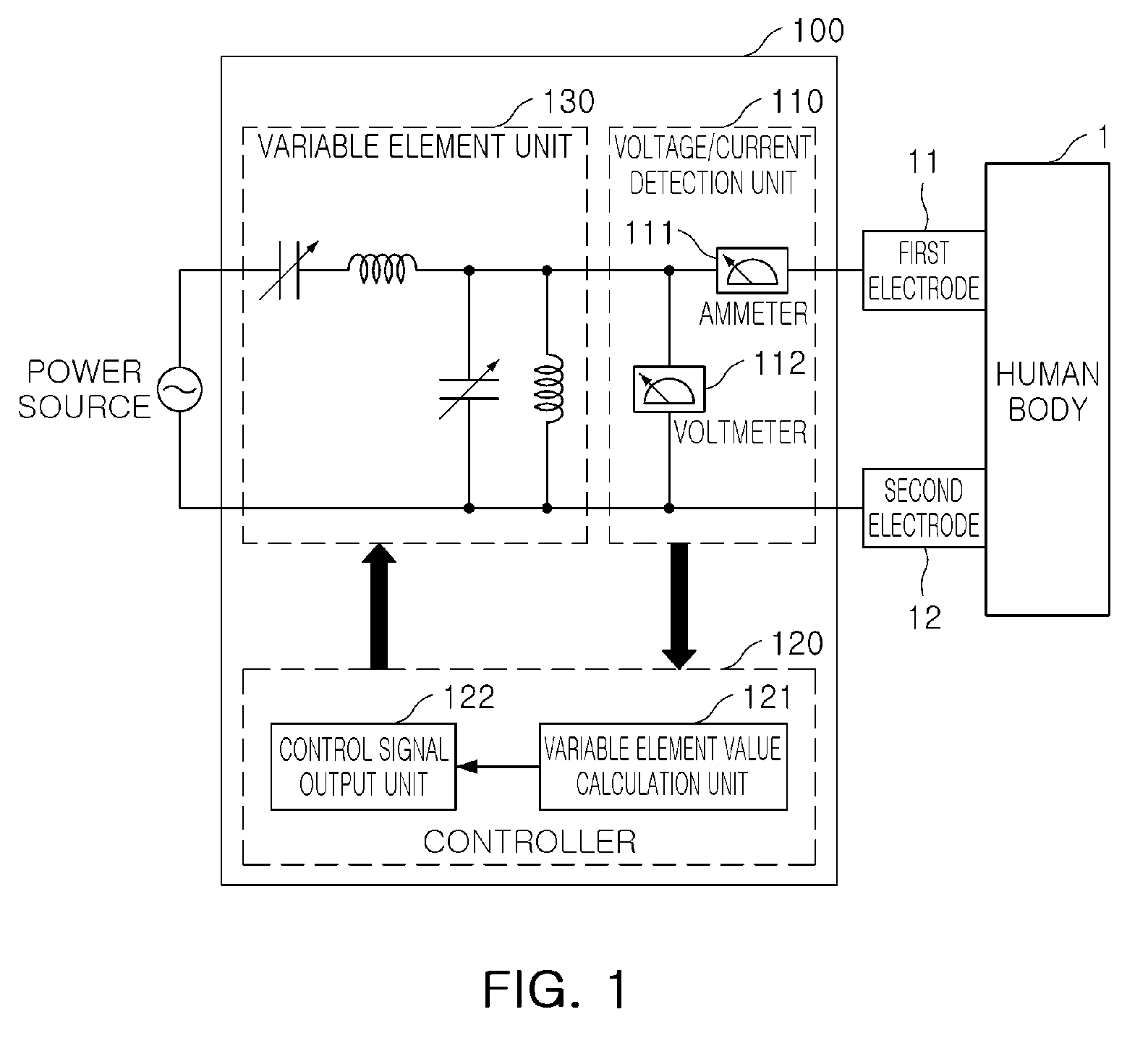 Transmitting and receiving electrode system and power transmission method using the same