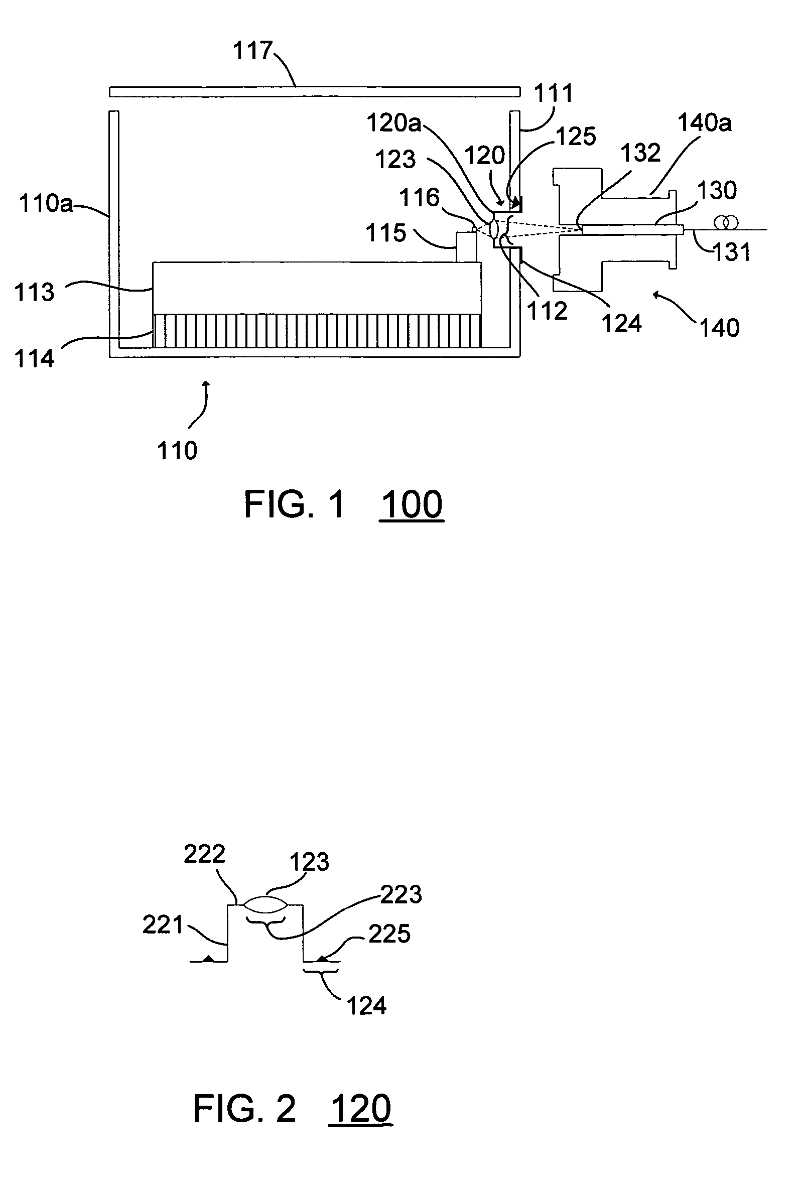 Method and apparatus for coupling a laser to a fiber in a two-lens laser system