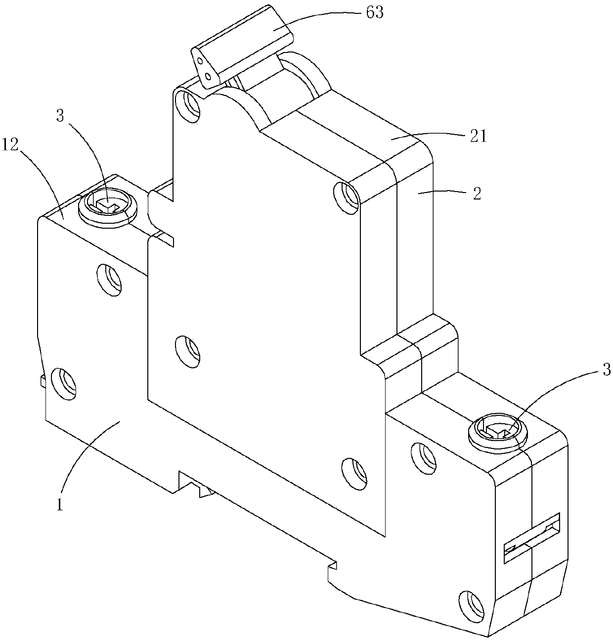 Plug-in miniature circuit breaker