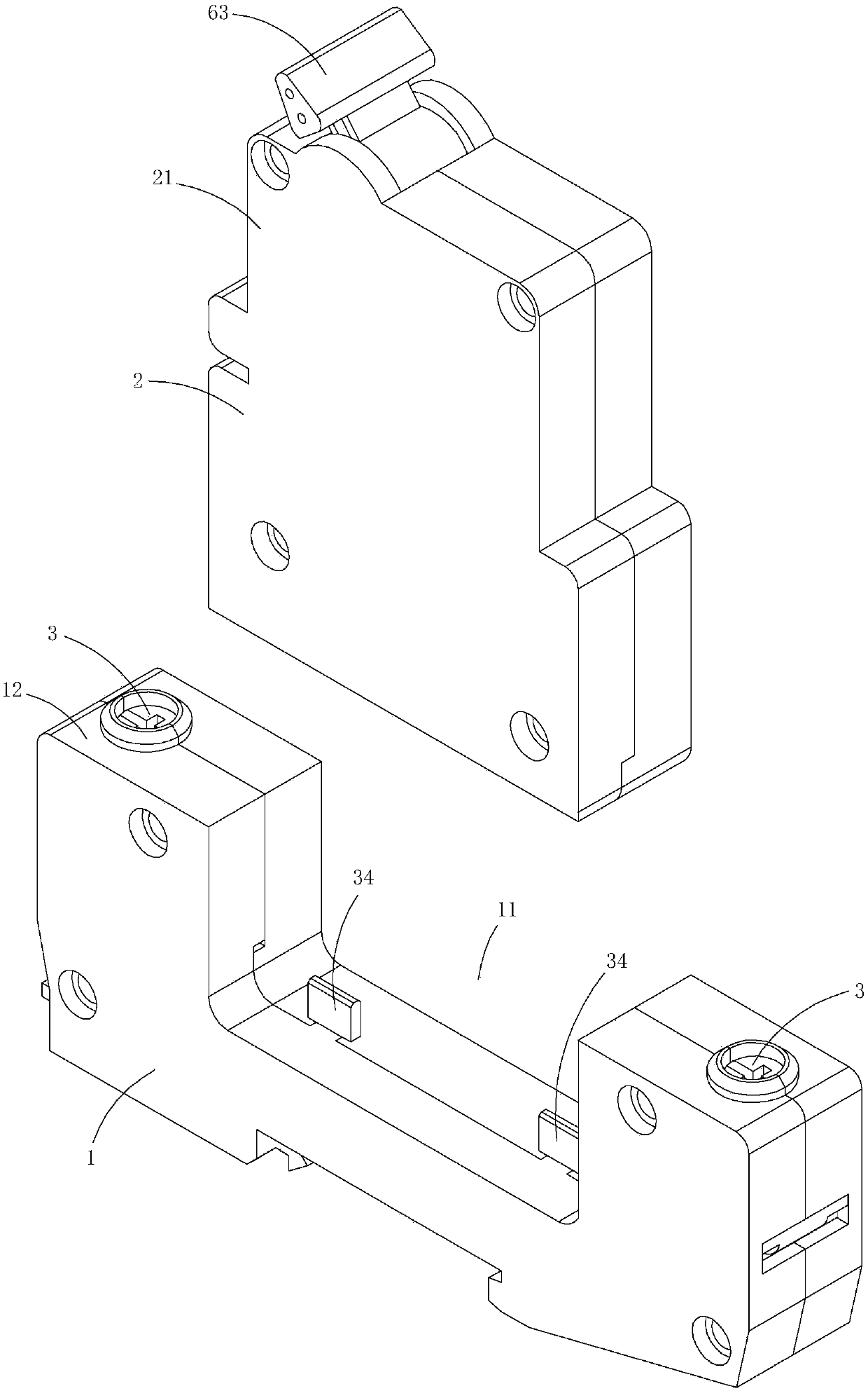 Plug-in miniature circuit breaker