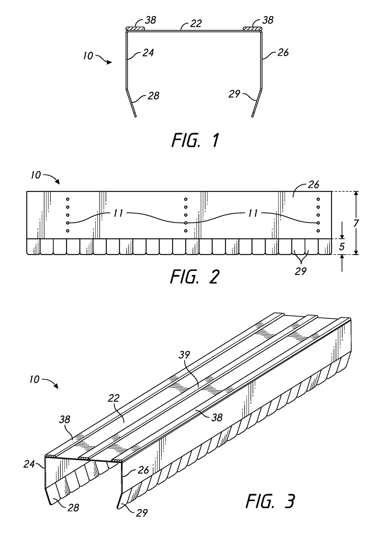 Header track with stud retention feature