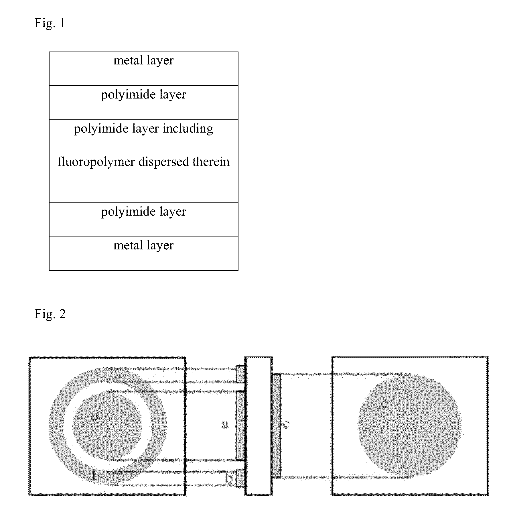 Flexible metal laminate containing fluoropolymer