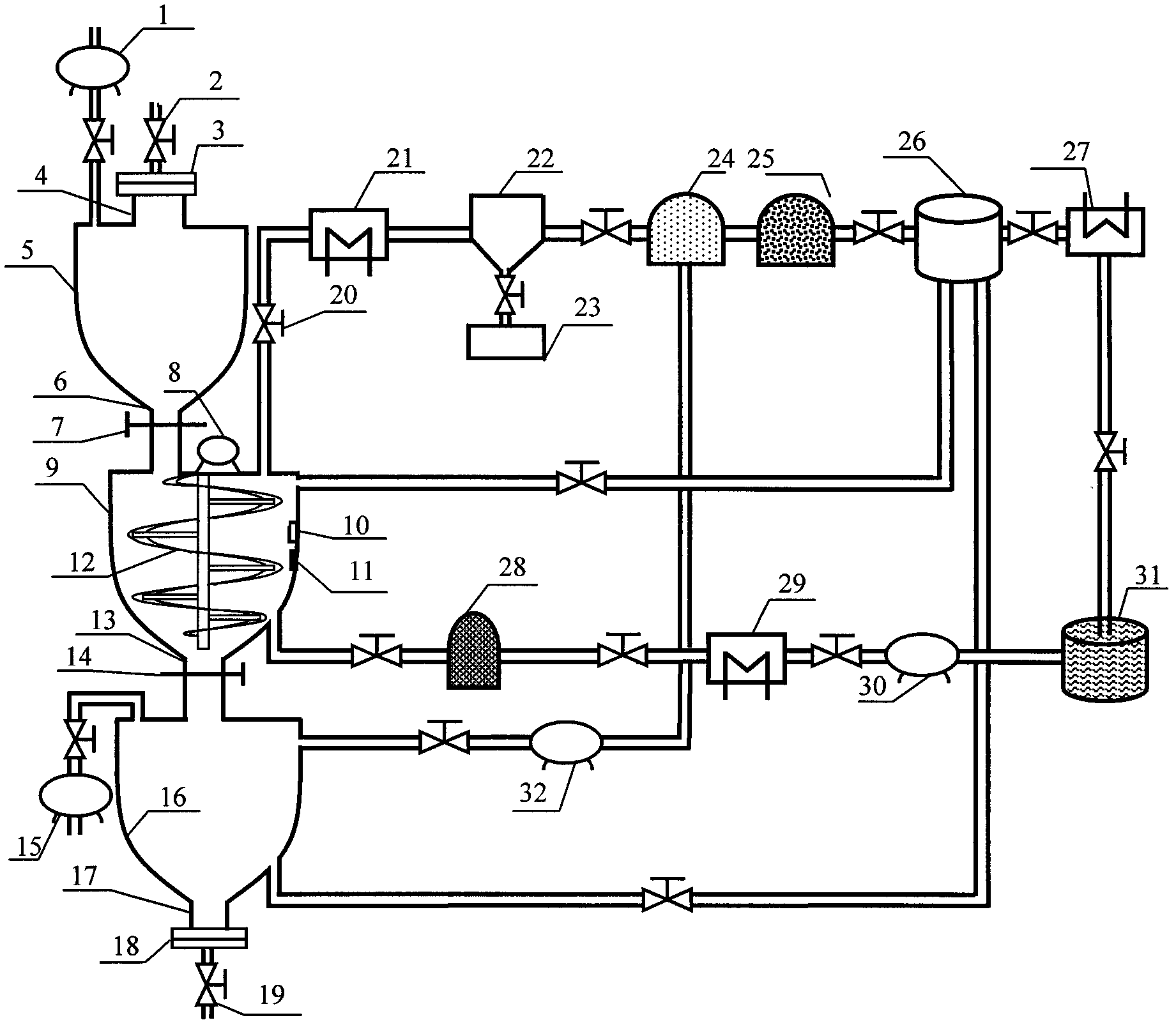 Supercritical fluid restoration treatment system of polluted soil